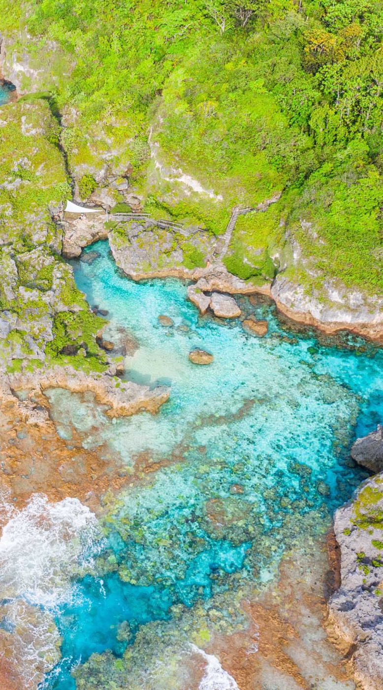 Niue-Island-Limu-Pools-Coast-Ocean-Beach-Scenery-Aerial-Drone-View-4-Banner-Mobile