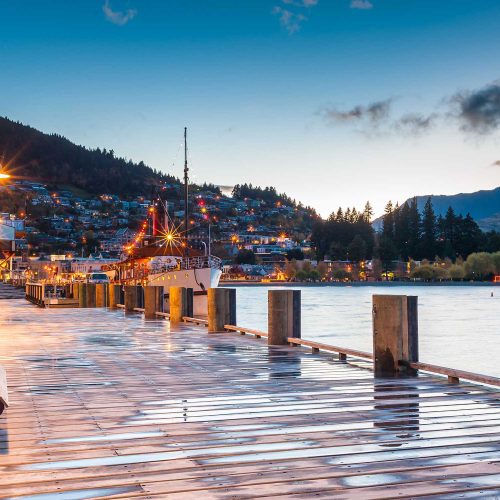 Region-Queenstown-Central-Otago-Town-Lake-Waterfront-Sunset-Lights-Regular
