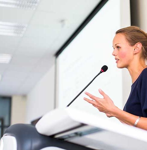 Woman Speaking-Small