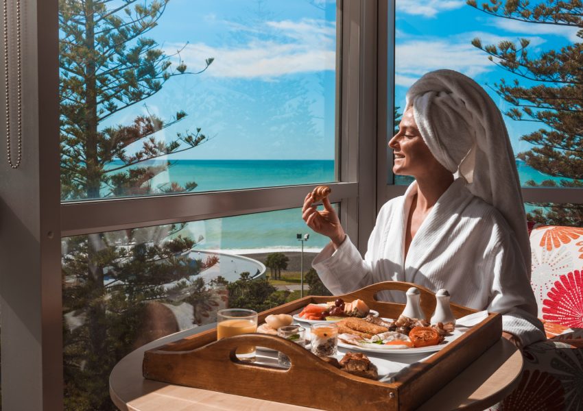 Scenic Hotel Te Pania Breakfast with a view-regular